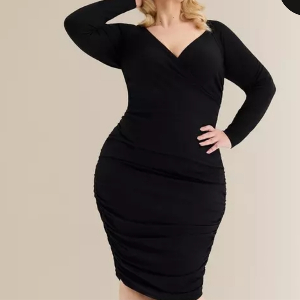 Torrid Black Long Sleeve Dress SIZE 4/ 4X